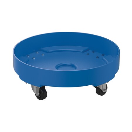 DRUM DOLLY LD POLY BLUE 30 GALLON